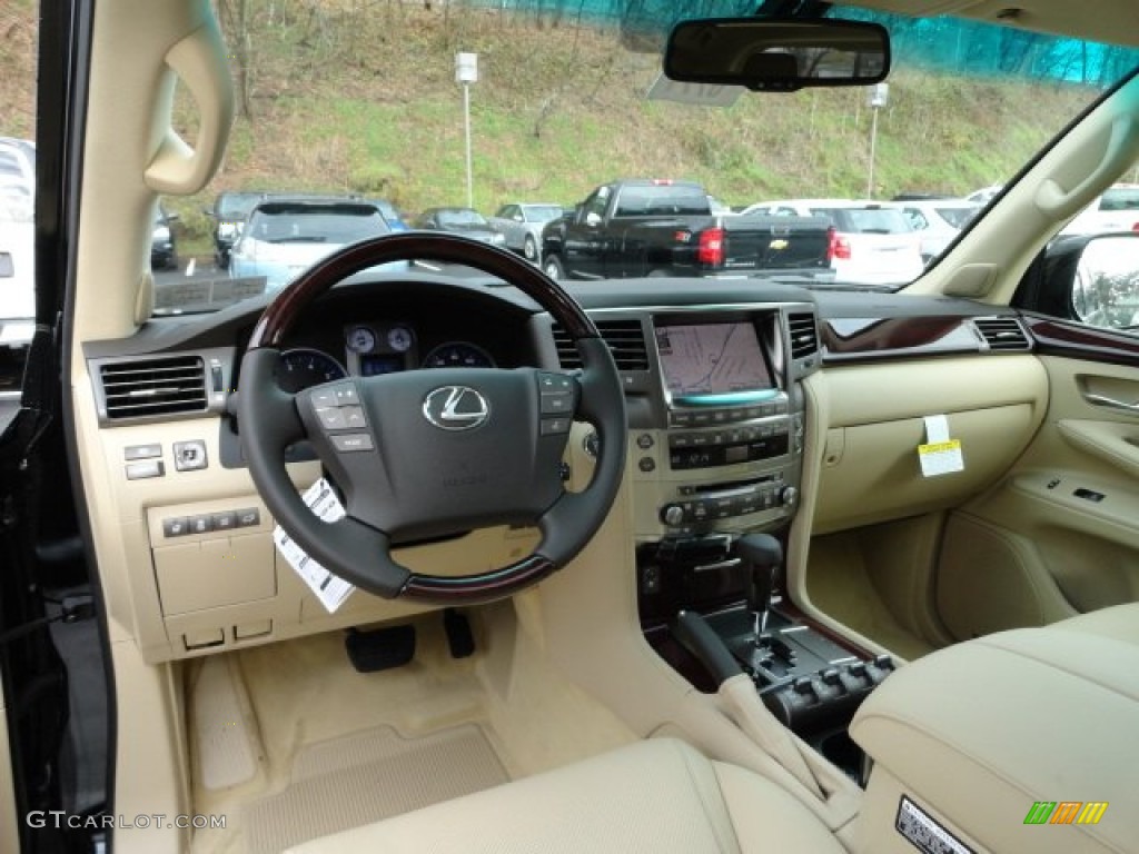 2011 Lexus LX 570 Cashmere Dashboard Photo #57002659