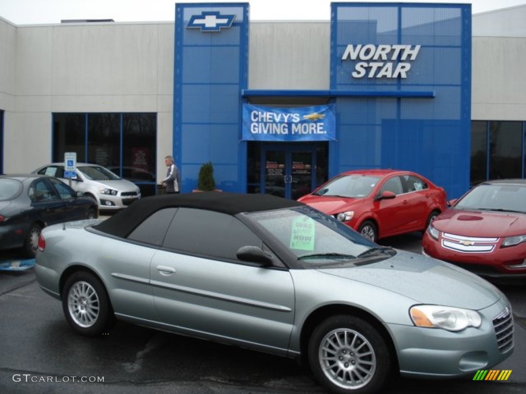 2006 Sebring Touring Convertible - Satin Jade Pearl / Dark Slate Gray photo #1