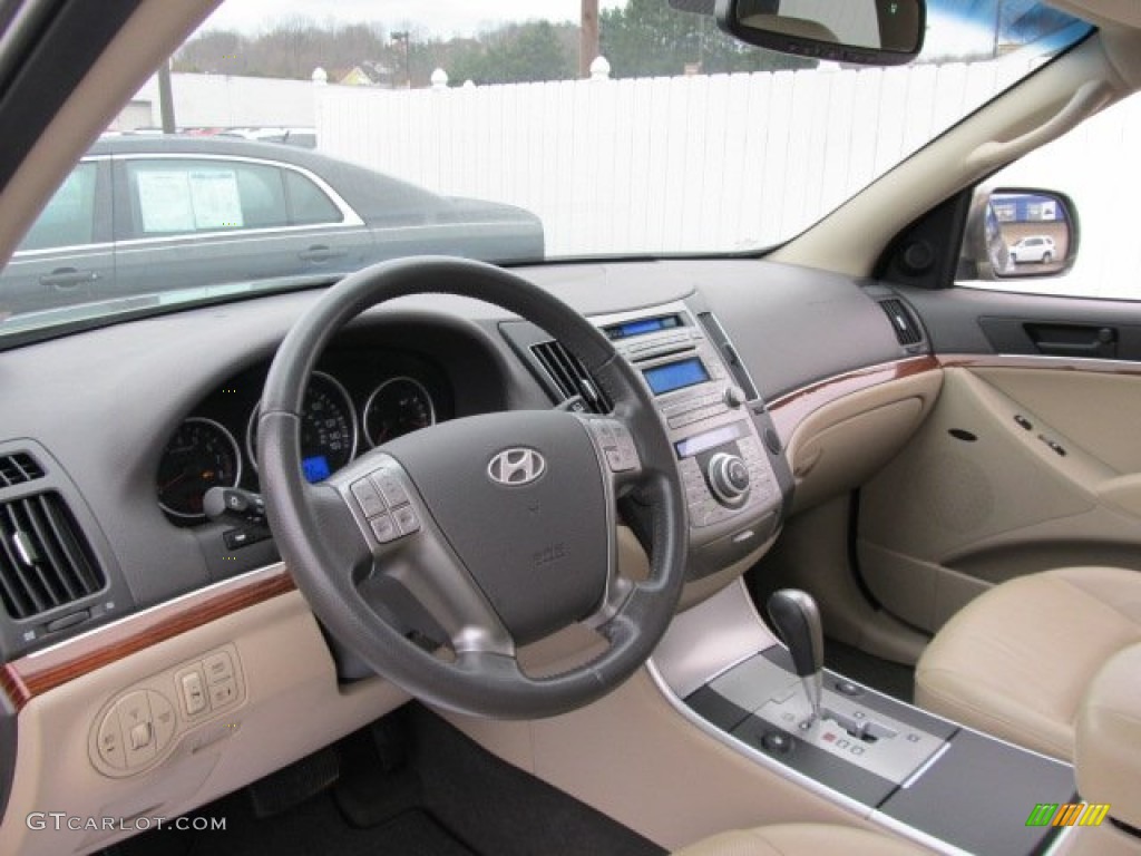 2009 Hyundai Veracruz Limited AWD Beige Dashboard Photo #57003263