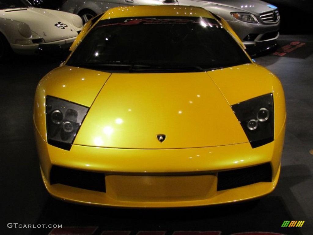 Giallo Evros (Yellow Pearl) 2002 Lamborghini Murcielago Coupe Exterior Photo #57003719