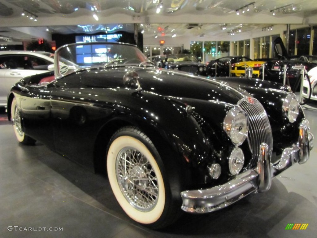 1958 XK 150 Roadster - Black / Red photo #1
