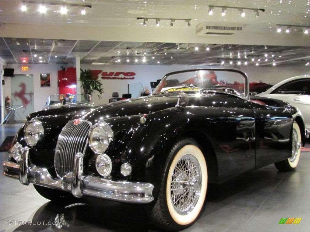 1958 XK 150 Roadster - Black / Red photo #3