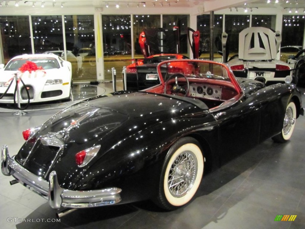 1958 XK 150 Roadster - Black / Red photo #4