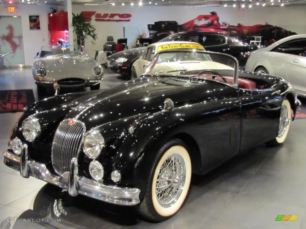Black 1958 Jaguar XK 150 Roadster Exterior Photo #57003945
