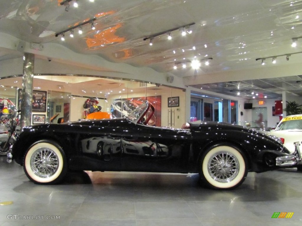 Black 1958 Jaguar XK 150 Roadster Exterior Photo #57003965