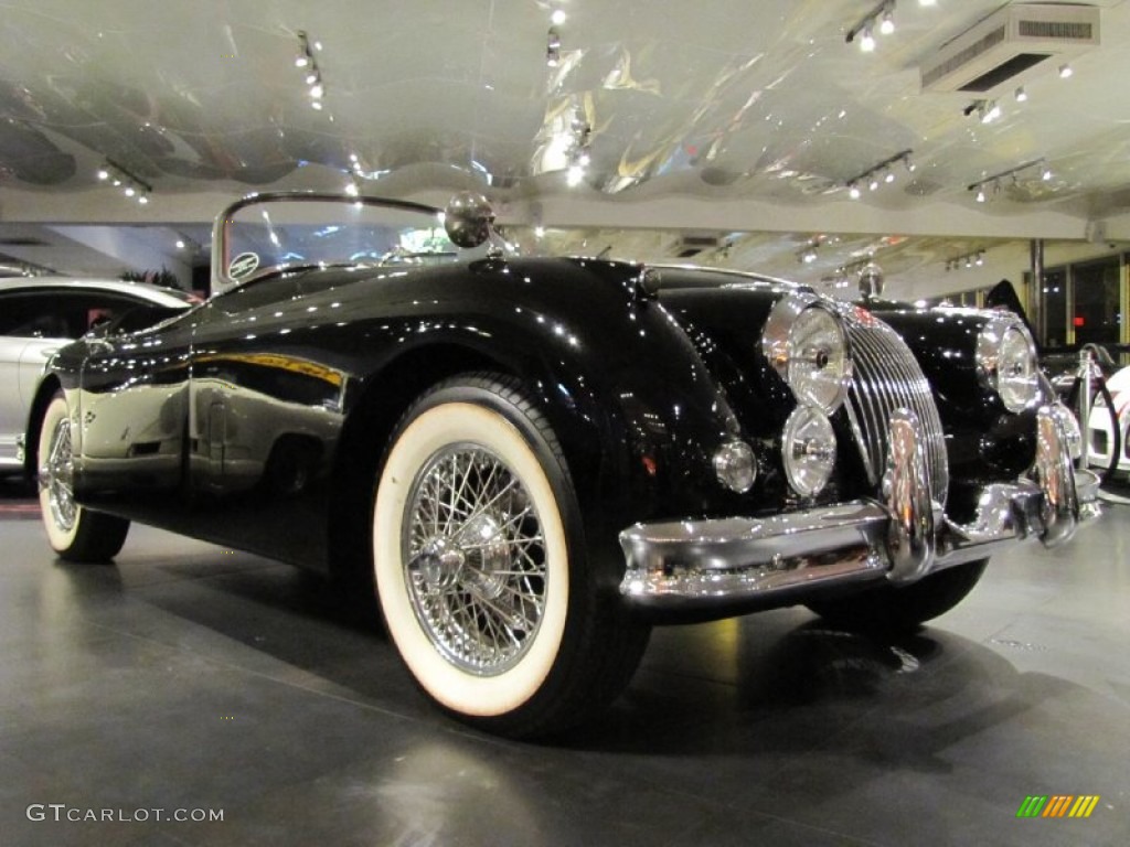 Black 1958 Jaguar XK 150 Roadster Exterior Photo #57004037