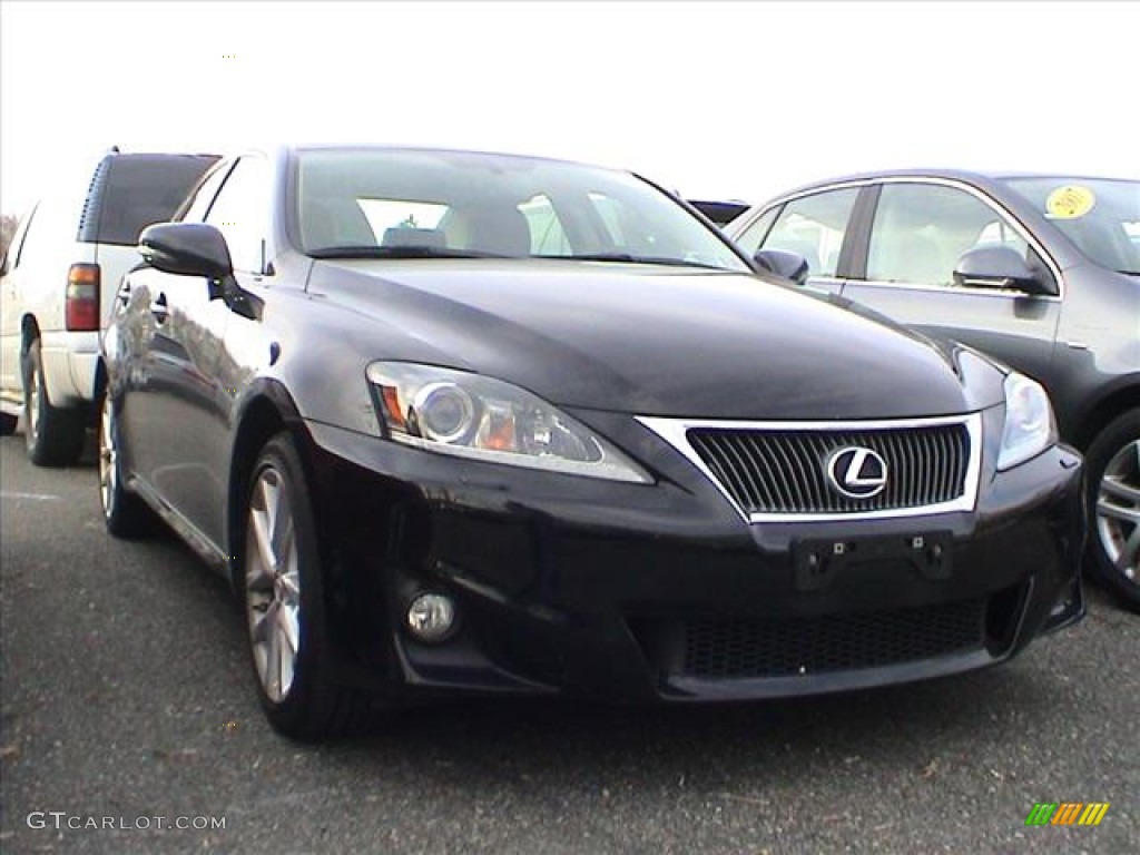 Obsidian Black 2011 Lexus IS 350 AWD Exterior Photo #57004775