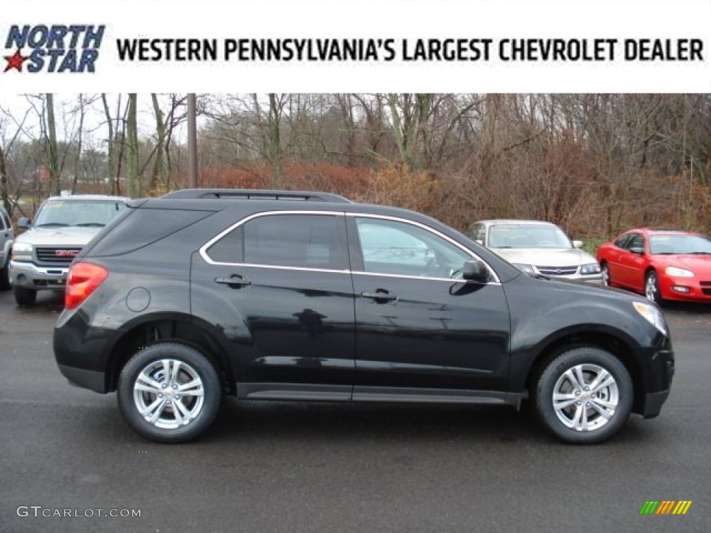 2012 Equinox LT AWD - Black Granite Metallic / Jet Black photo #1