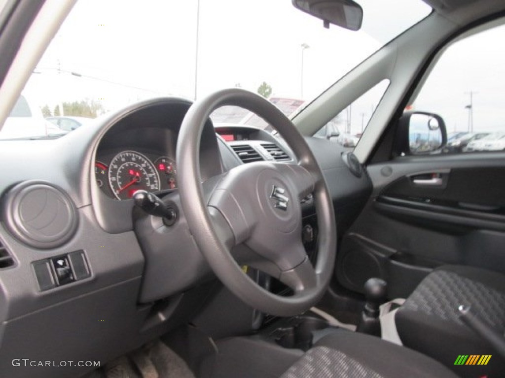 Black Interior 2008 Suzuki SX4 Crossover AWD Photo #57008063