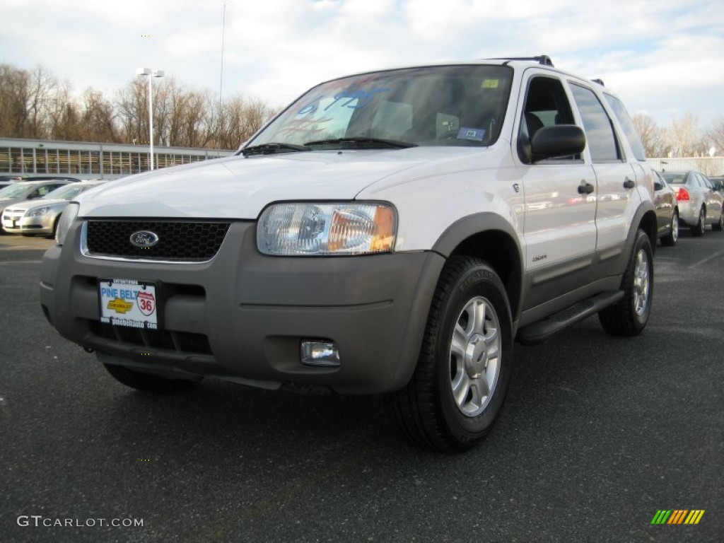 2001 Escape XLT V6 4WD - Oxford White / Medium Graphite Grey photo #1