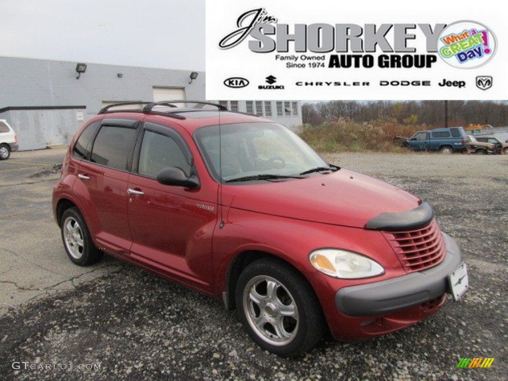 2002 PT Cruiser Limited - Inferno Red Pearlcoat / Taupe photo #1