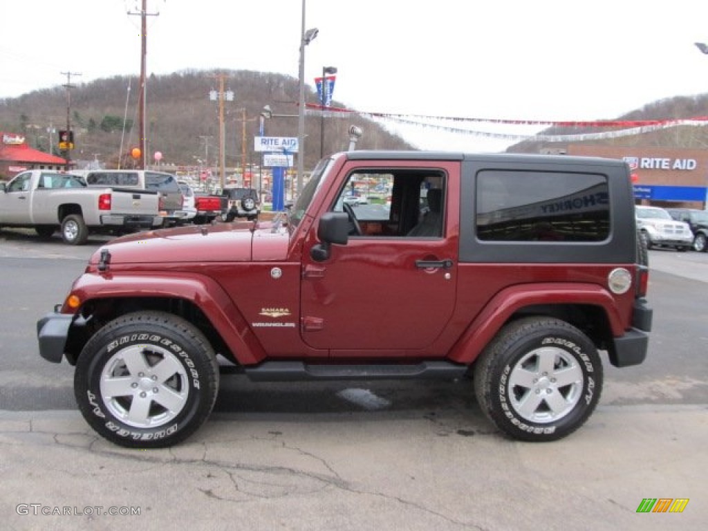 Red Rock Crystal Pearl 2008 Jeep Wrangler Sahara 4x4 Exterior Photo #57008804