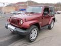 2008 Red Rock Crystal Pearl Jeep Wrangler Sahara 4x4  photo #6