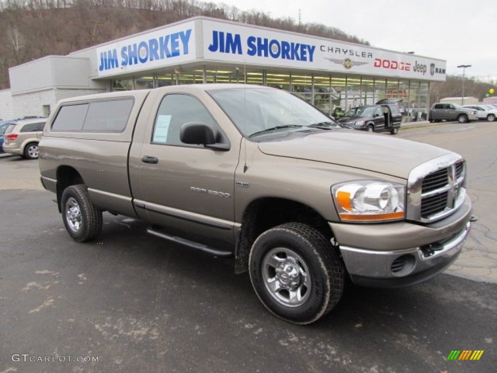 2006 Ram 2500 SLT Regular Cab 4x4 - Light Khaki Metallic / Khaki photo #1