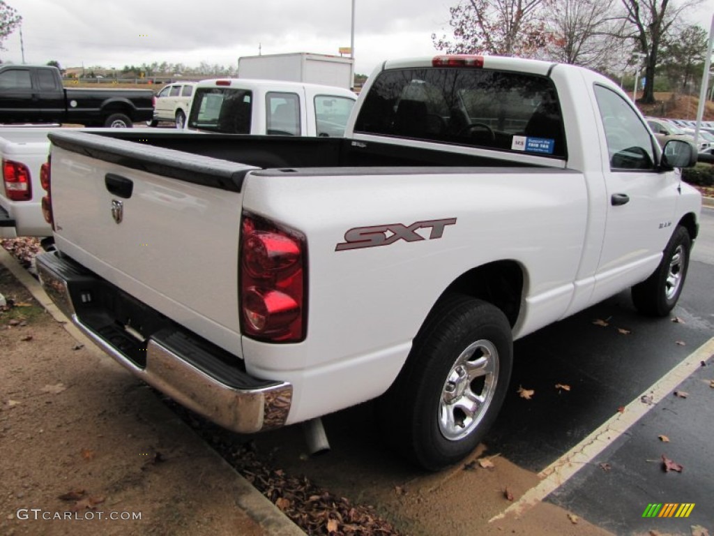 2008 Ram 1500 SXT Regular Cab - Bright White / Medium Slate Gray photo #4