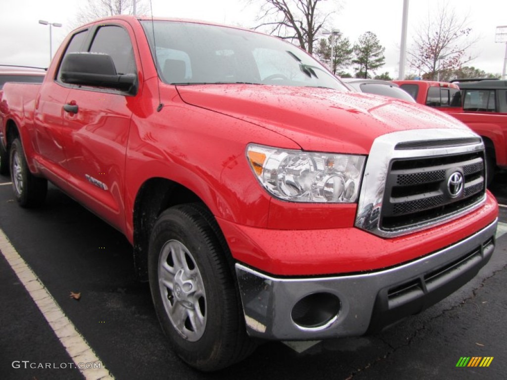 2010 Tundra Double Cab - Radiant Red / Sand Beige photo #2