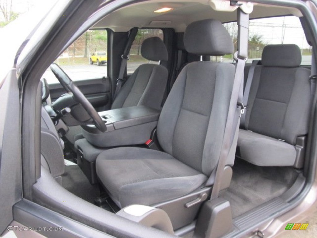 Ebony Black Interior 2007 Chevrolet Silverado 1500 LT Extended Cab 4x4 Photo #57009743