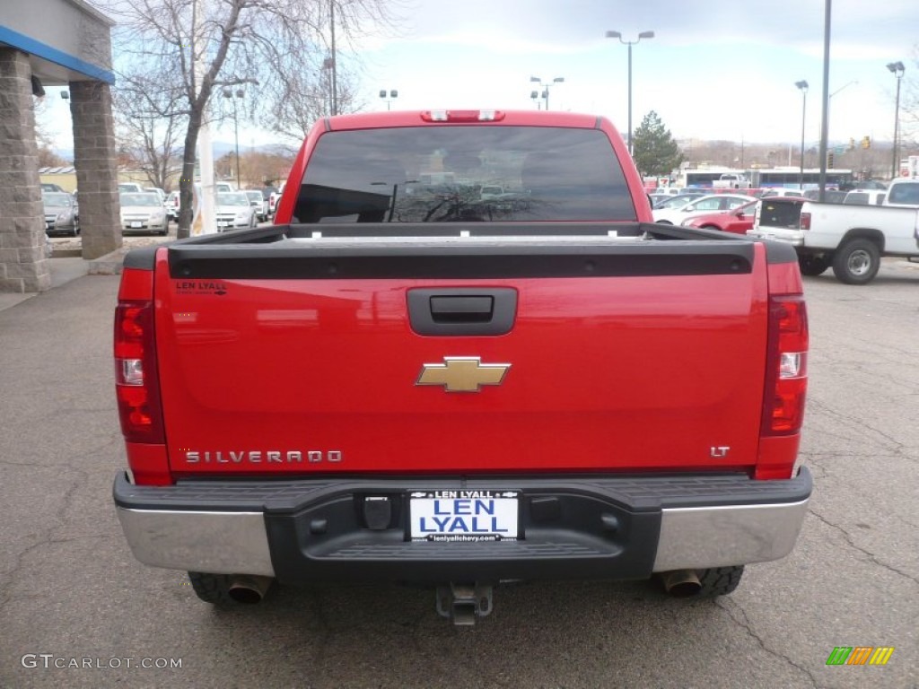 2007 Silverado 1500 LT Extended Cab 4x4 - Victory Red / Light Titanium/Ebony Black photo #5