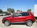 Wild Cherry Metallic - Tiguan SE Photo No. 4