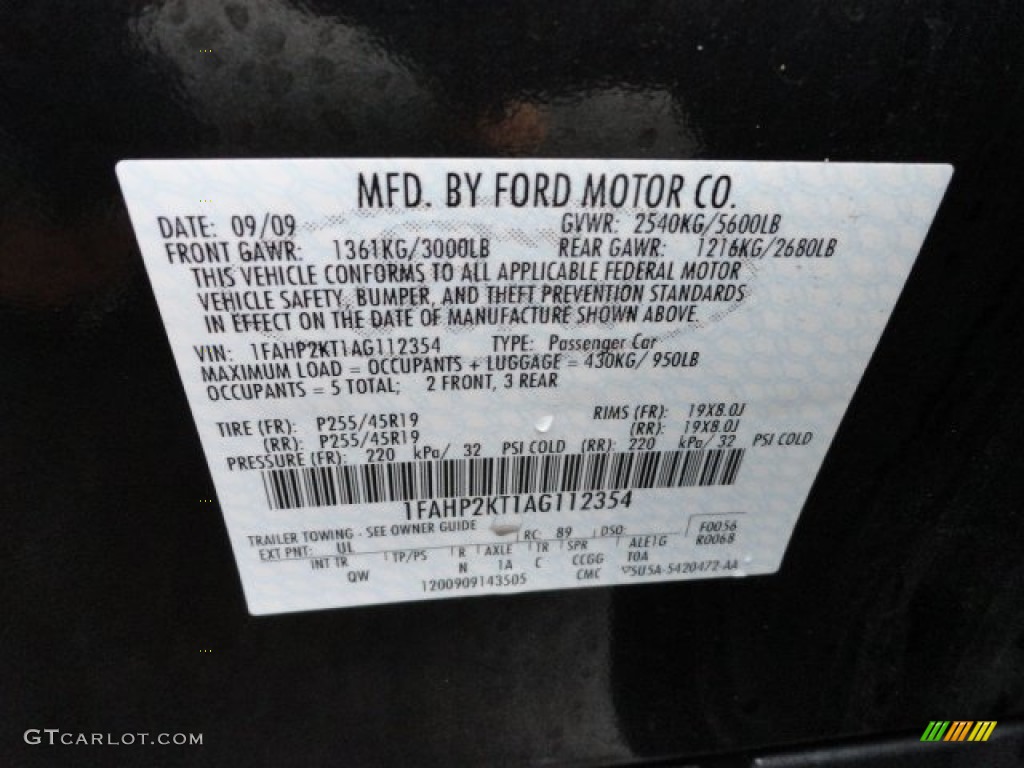 2010 Taurus Color Code UL for Atlantis Green Metallic Photo #57013397