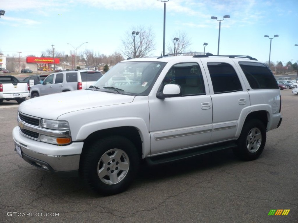 2004 Tahoe LT 4x4 - Summit White / Tan/Neutral photo #2