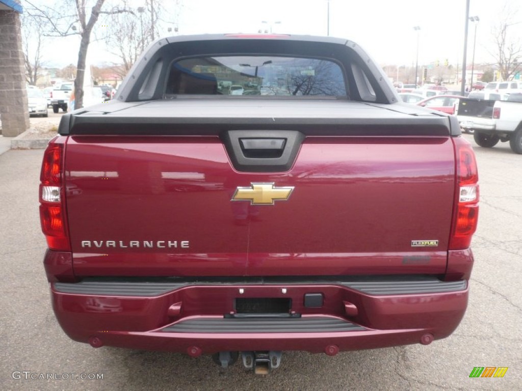 2008 Avalanche Z71 4x4 - Deep Ruby Red Metallic / Ebony photo #5