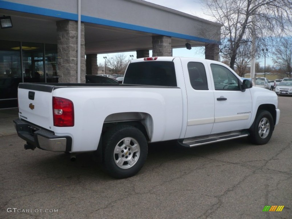 2008 Silverado 1500 LT Extended Cab 4x4 - Summit White / Ebony photo #6