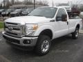 Oxford White - F250 Super Duty XLT Regular Cab 4x4 Photo No. 1