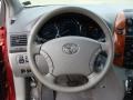 2009 Toyota Sienna Stone Interior Steering Wheel Photo
