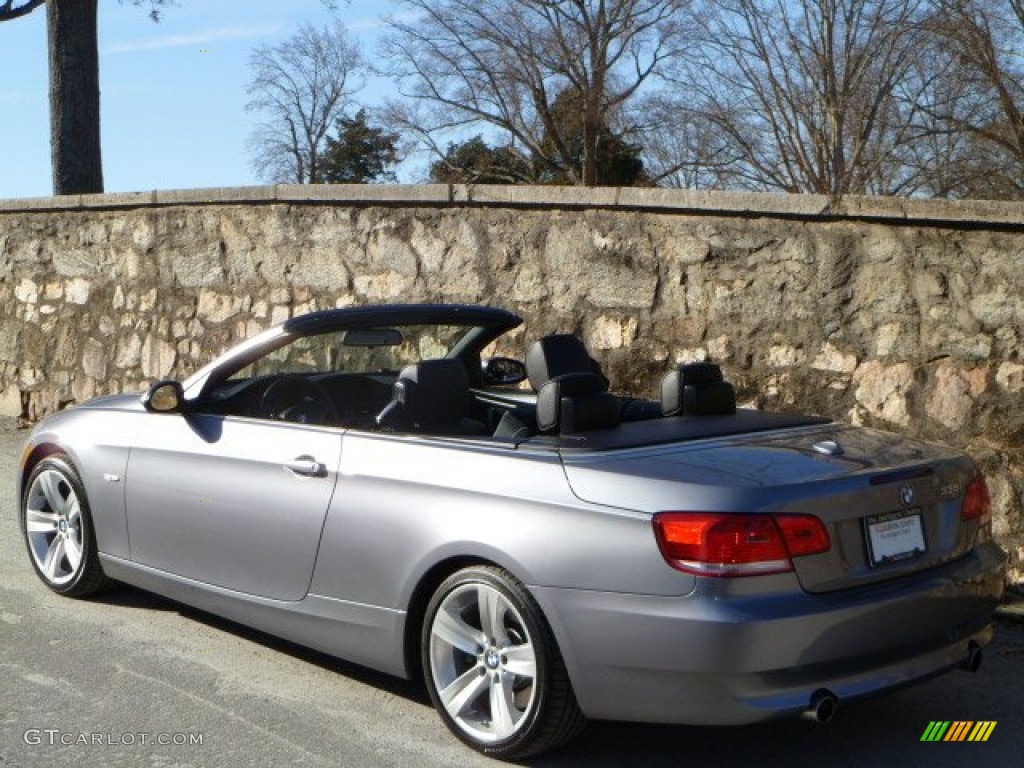 2007 3 Series 335i Convertible - Space Gray Metallic / Black photo #5