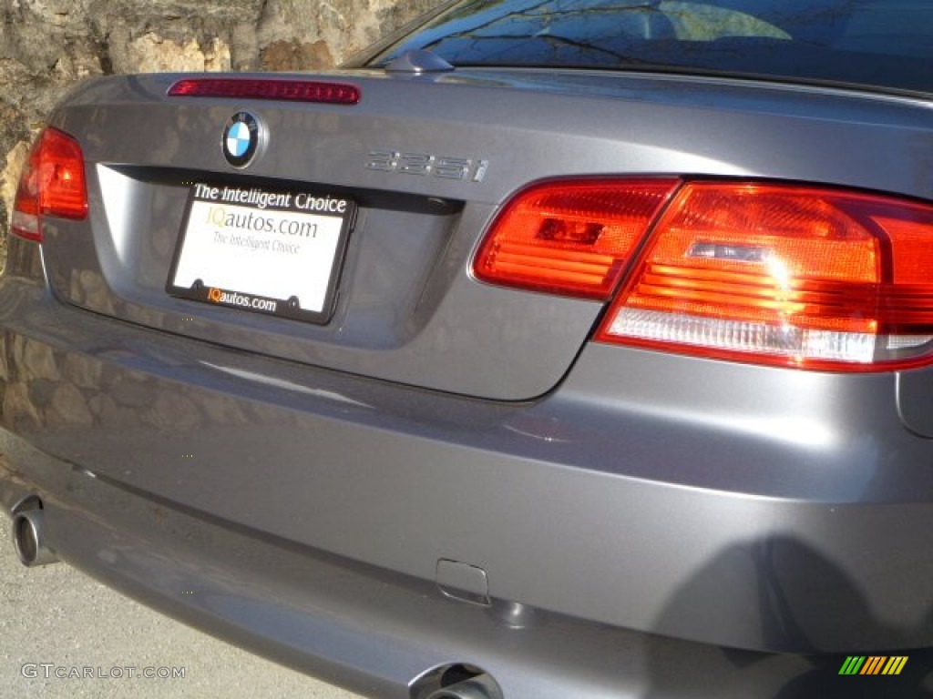 2007 3 Series 335i Convertible - Space Gray Metallic / Black photo #14