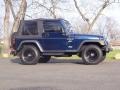 2000 Patriot Blue Pearl Jeep Wrangler Sport 4x4  photo #4