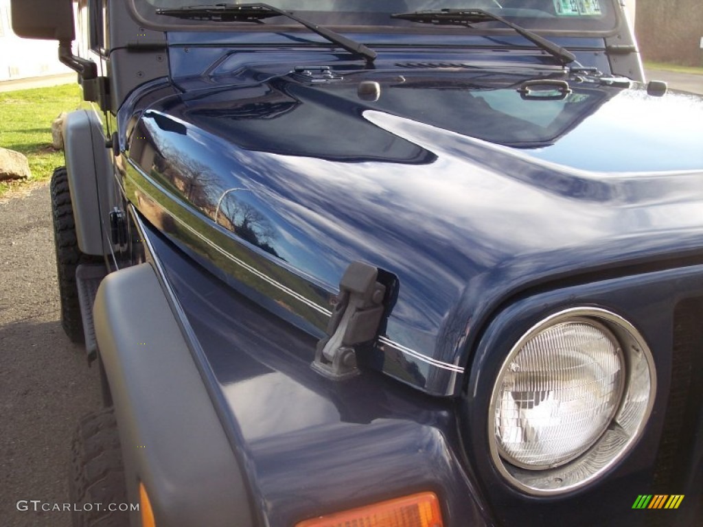 2000 Wrangler Sport 4x4 - Patriot Blue Pearl / Agate photo #17