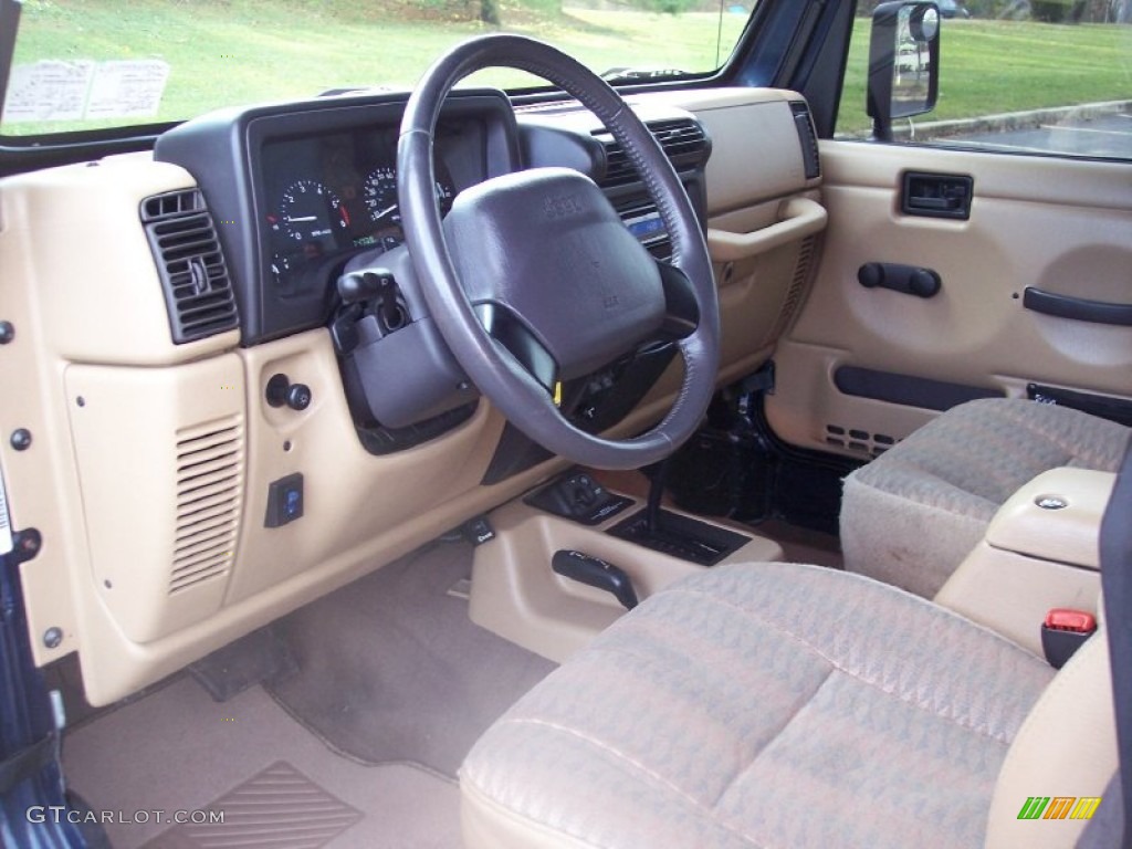 2000 Wrangler Sport 4x4 - Patriot Blue Pearl / Agate photo #32