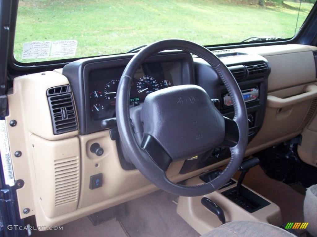 2000 Wrangler Sport 4x4 - Patriot Blue Pearl / Agate photo #36