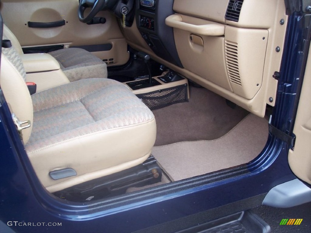 2000 Wrangler Sport 4x4 - Patriot Blue Pearl / Agate photo #40