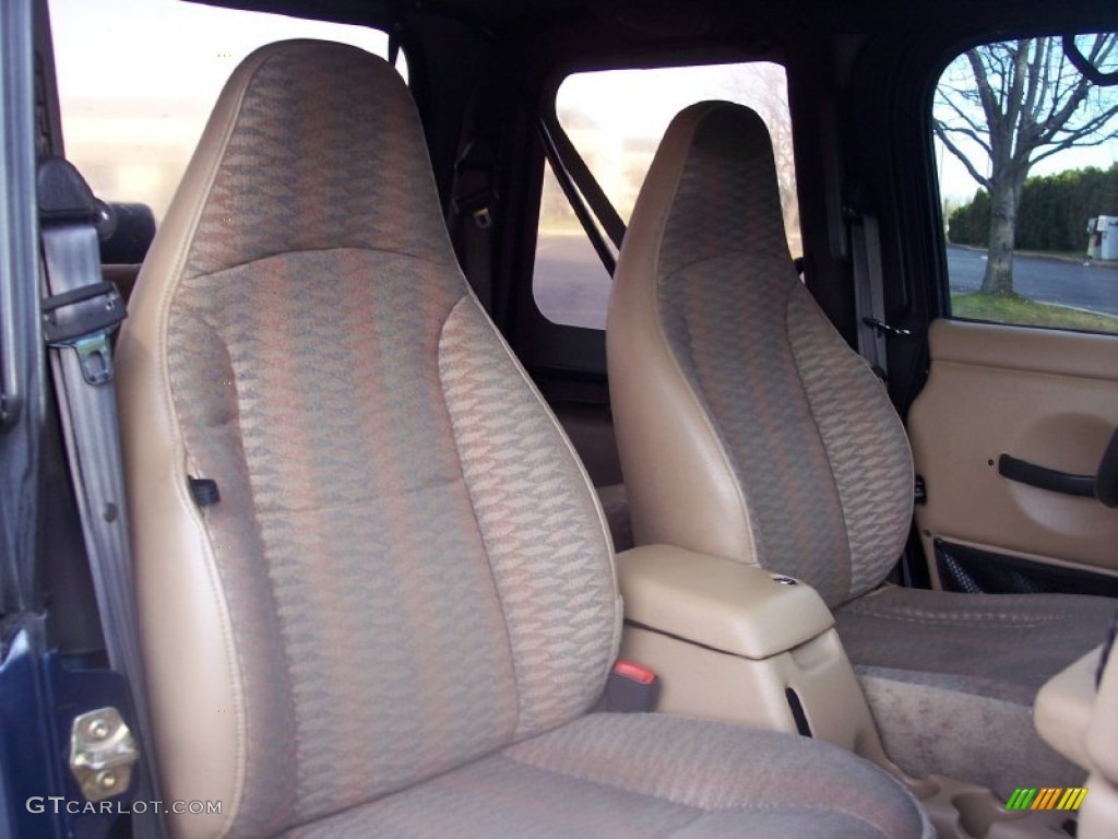 2000 Wrangler Sport 4x4 - Patriot Blue Pearl / Agate photo #43