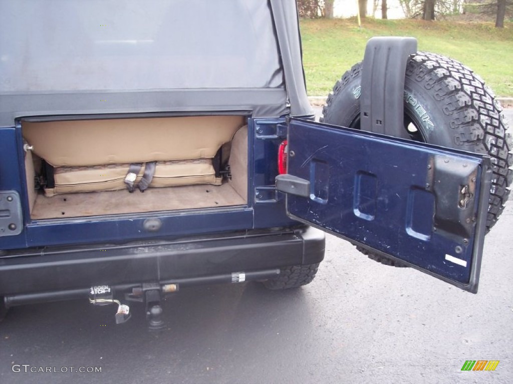 2000 Wrangler Sport 4x4 - Patriot Blue Pearl / Agate photo #49