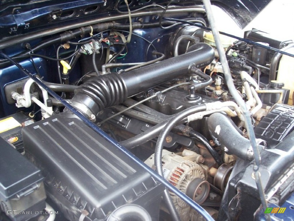 2000 Wrangler Sport 4x4 - Patriot Blue Pearl / Agate photo #52
