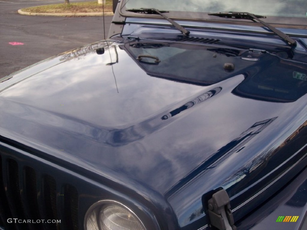 2000 Wrangler Sport 4x4 - Patriot Blue Pearl / Agate photo #55