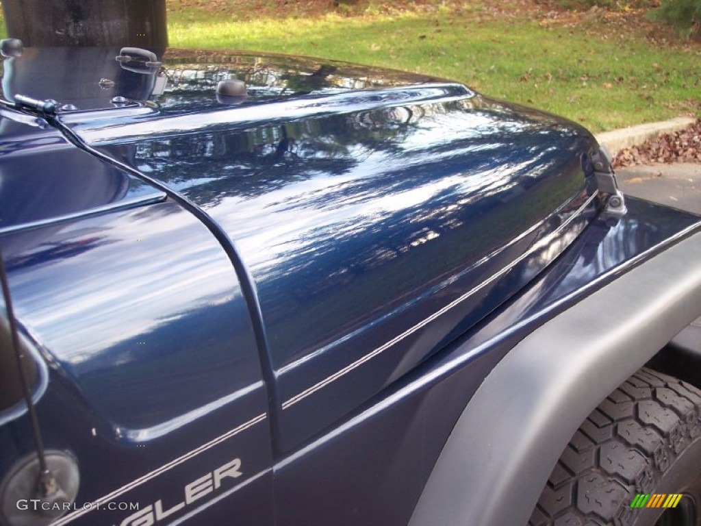 2000 Wrangler Sport 4x4 - Patriot Blue Pearl / Agate photo #58