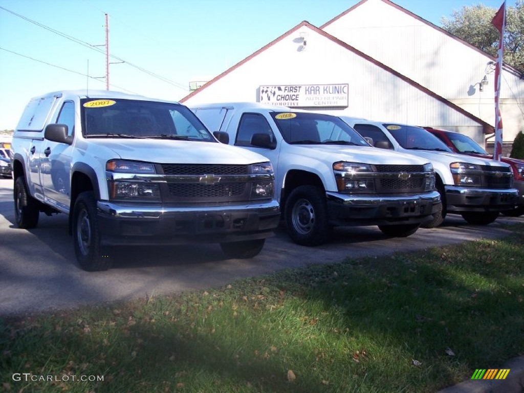 2007 Colorado Work Truck Regular Cab - Summit White / Medium Pewter photo #1