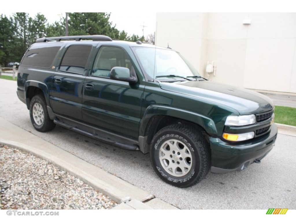 2004 Suburban 1500 LT 4x4 - Dark Green Metallic / Gray/Dark Charcoal photo #12