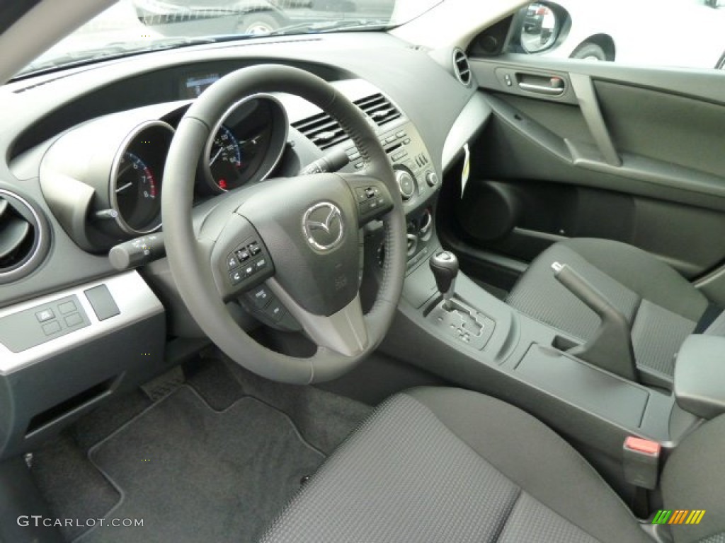 Black Interior 2012 Mazda MAZDA3 i Touring 4 Door Photo #57018164