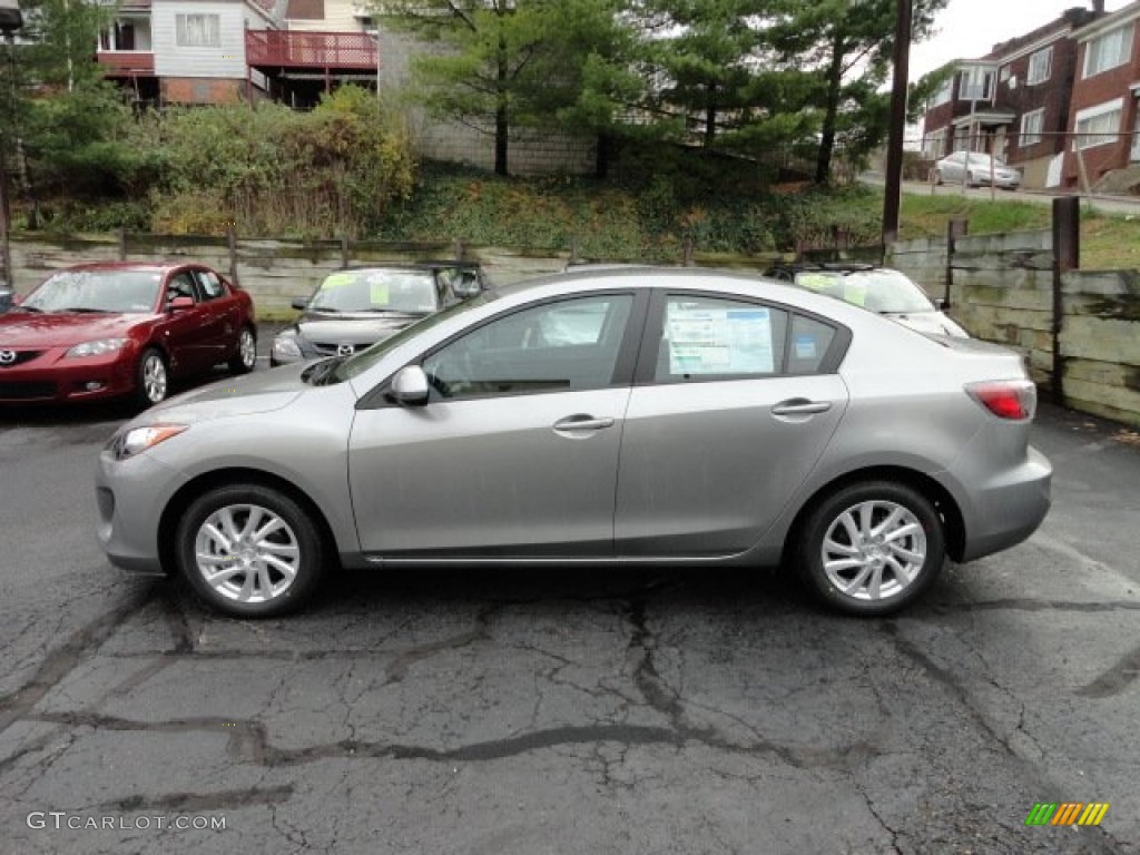 2012 MAZDA3 i Touring 4 Door - Liquid Silver Metallic / Black photo #2