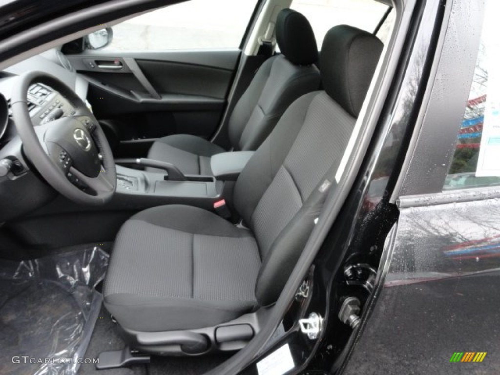 Black Interior 2012 Mazda MAZDA3 i Touring 4 Door Photo #57018482