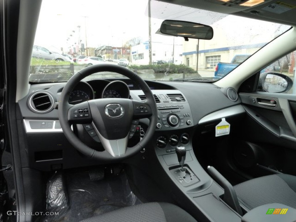 2012 Mazda MAZDA3 i Touring 4 Door Black Dashboard Photo #57018496