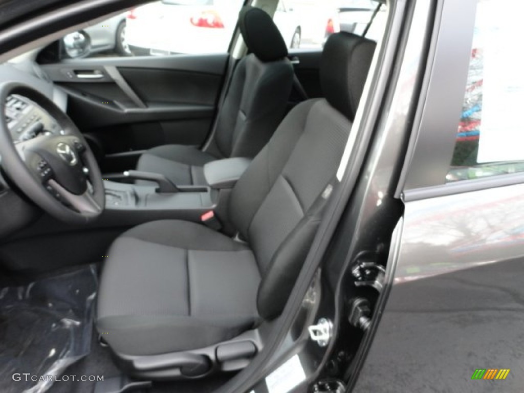 Black Interior 2012 Mazda MAZDA3 i Touring 4 Door Photo #57018661