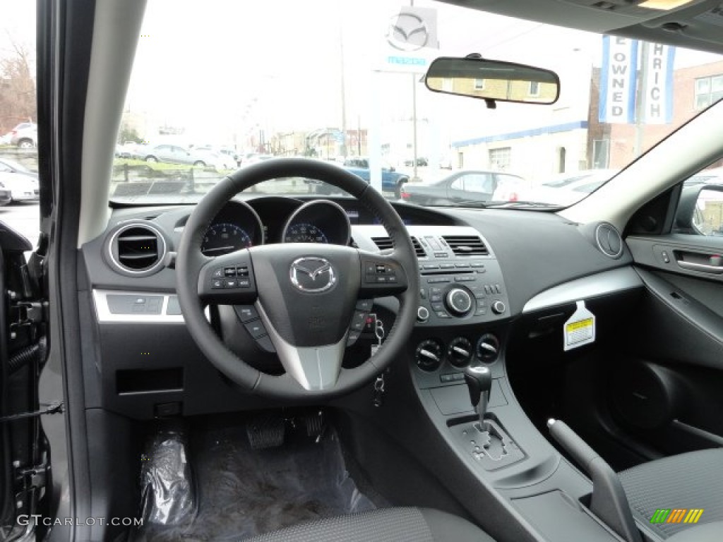 2012 Mazda MAZDA3 i Touring 4 Door Black Dashboard Photo #57018680