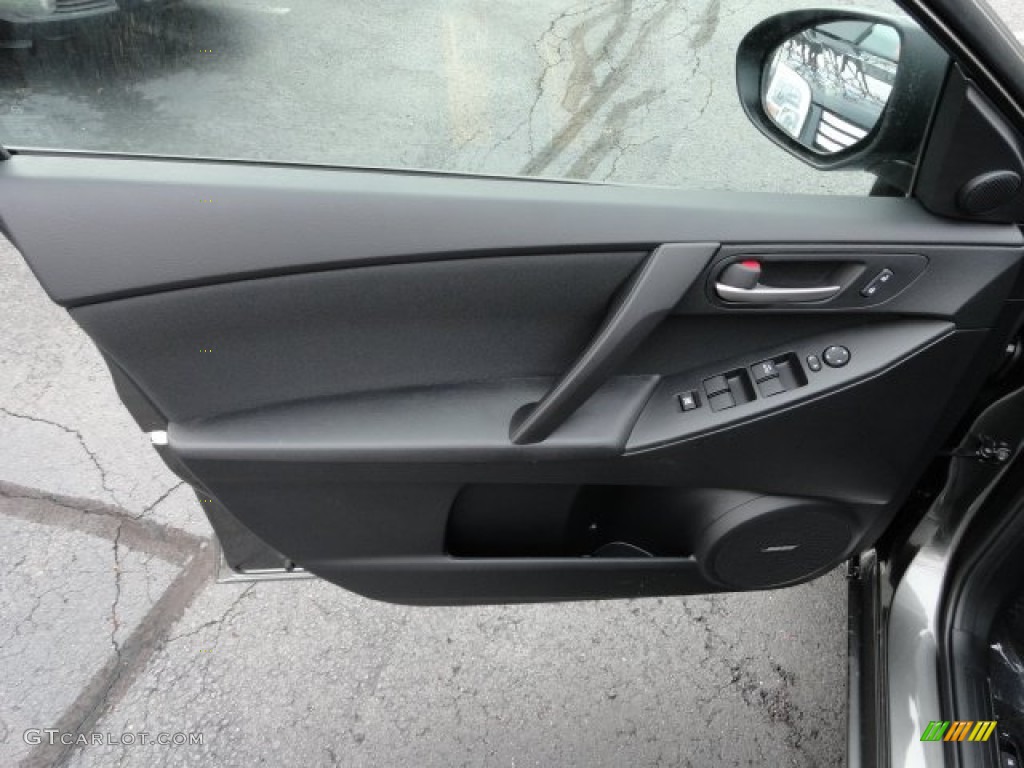 2012 Mazda MAZDA3 i Touring 4 Door Black Door Panel Photo #57018701